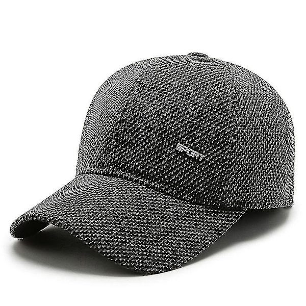 Vinterhattar av hög kvalitet för kvinnor Män Grå Khaki Cap med öronlapp Håll dig varm Tjock Cap