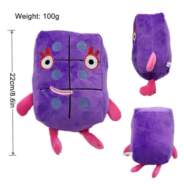 Numberblocks pehmolelut 1-10 Numero pehmolelu nukke lapsille 6.0