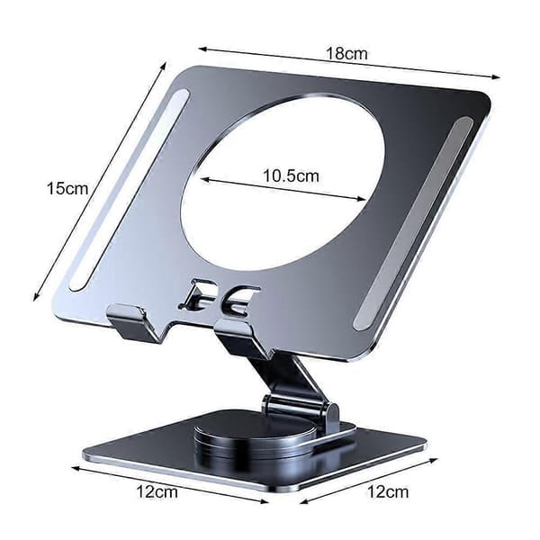 Tabletstativ Justerbart Sammenklappeligt Skridsikkert Stærkt Bærende Stabilt Hold Tablet Bærbart Udhulet Tablet Holder Notebook Tilbehør