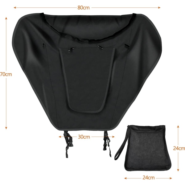 UV 50+ Protected Stroller Shade Segel: Universal dammtät, vindpr