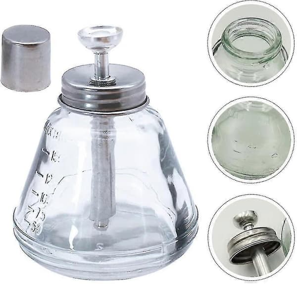 180 ml Push Down Pumpe Dispenser Glasflaske Låsbar Pumpe Dispenser Flaske Push Down Manicure Til Neglelak Makeupfjerner