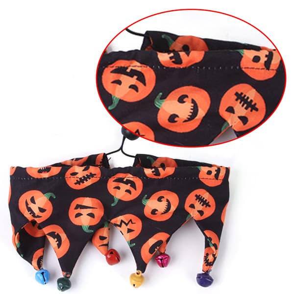 Katt Halloween Kostym - Halloween katthalsband med klockor och style5
