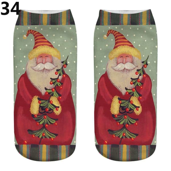 Julstrumpor Bomull Winter Warm 34