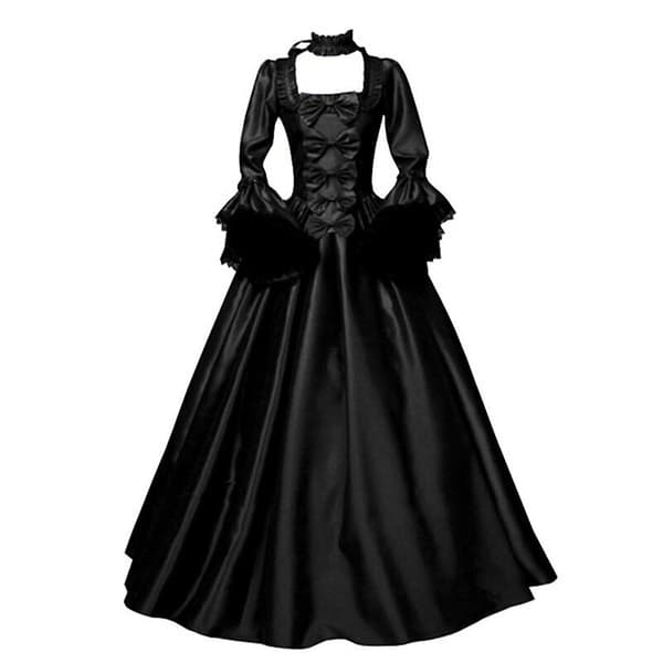 Halloween middelalder kvinner Cosplay Kostyme Hoff Vintage kjoler S