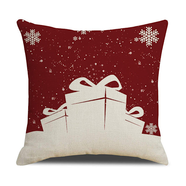 Julkuddfodral 18x18 Set med 4, modern soffa Slängkudde