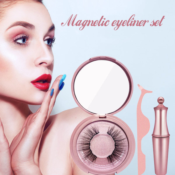 Magnetiske øjenvipper kit limfri med bløde falske øjenvipper Genanvendelige naturlige øjenvipper h