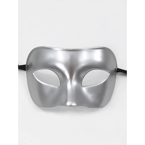 14 stilar Halloween-mask Halvt ansikte Vuxenfest Gentleman Maskerad Jul Halloween Cosplay Performance Mask Bal silver