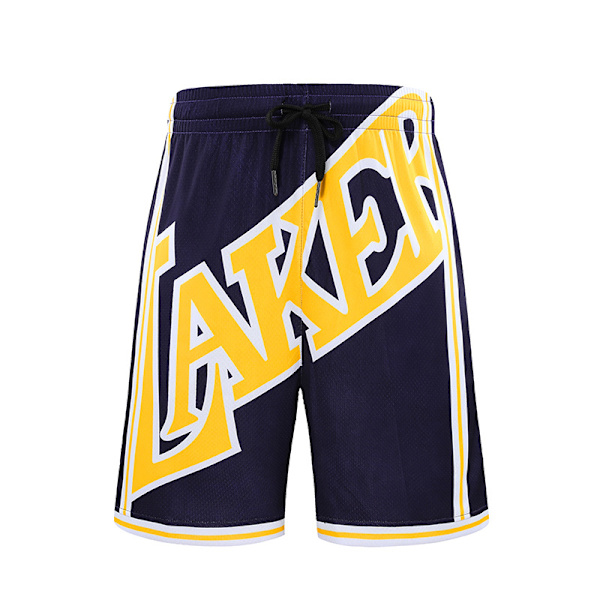 Nba Retro Basketballshorts Unisex sportshorts Studenter laker navy M