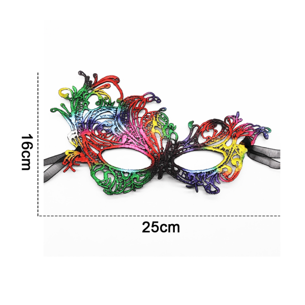 Maskerade maske for kvinner Party Evening Mask Bar Kostymer color