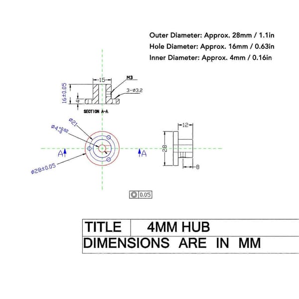 4mm Flange Akselkobling Aluminiumlegering Universal Kobling Motorforbindelse til Omni Hjul 14145 Motor