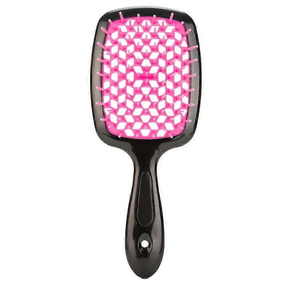Våt og tørr ventilert hårbørste, svart og rosa 20,5*8,5 CM