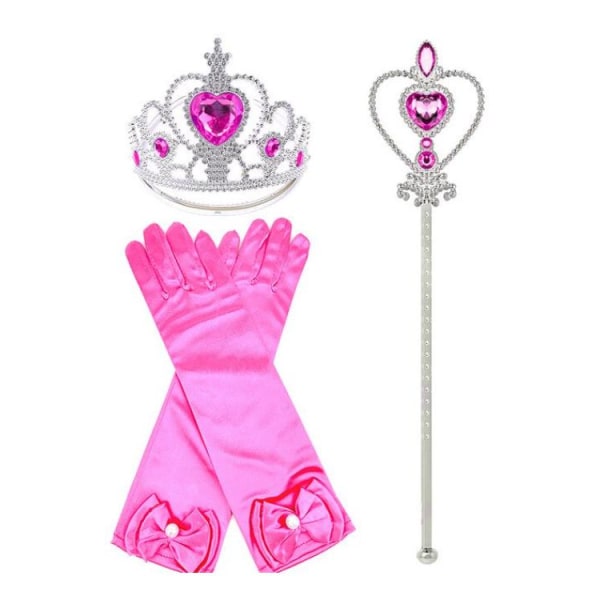 Prinsess set Törnrosa Frost Elsa pink one size