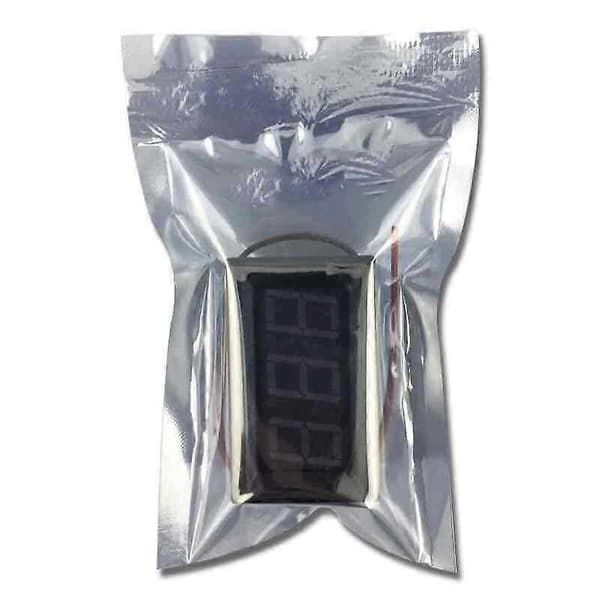 Digitalt Voltmeter 0,56 tommer 3-leder Spenningsmåler Tester LED-skjerm 0-100V Tilbehør Blå