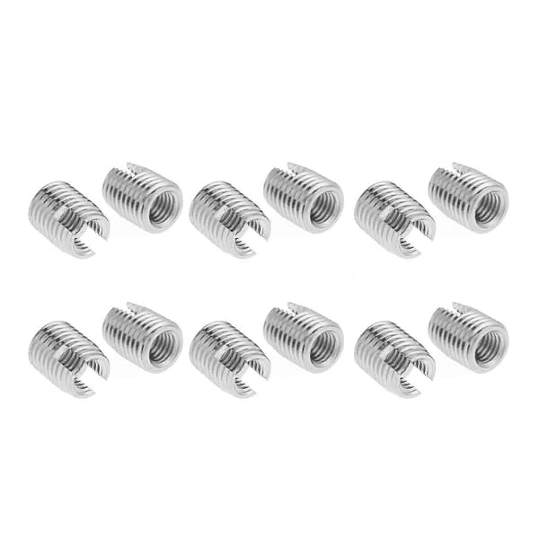 20 stk. rustfrit stål SUS303 selvskærende slidsede gevindindsatser M8 x 15 mm