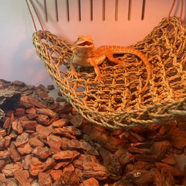 2-pack Ed Ock, Reptile Climbing R, Lizard Lounr 100 % sjögräs Fa Ock för reptiler *chyi
