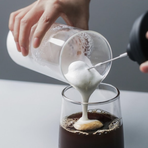 Handhållen mjölkskummare Elektrisk blender Dryckesmixer för kaffe Frappe varm choklad minivispskummare