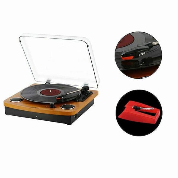 3 stk. erstatningsstift for platespiller i vinyl for platespiller