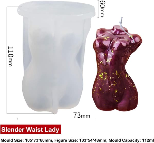 Sett for å lage kroppslysformer for voksne - Silikonformer for hjemmelaget