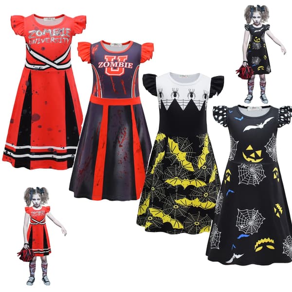 Halloween kjole kostume cheerleader