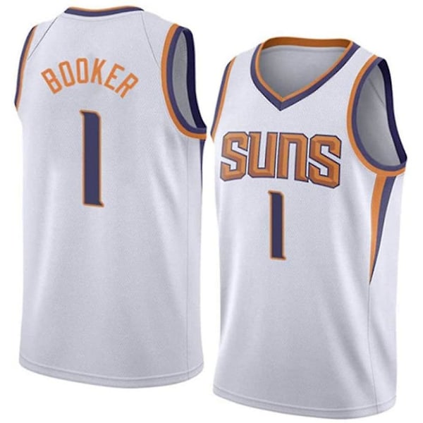 Ny säsongströja Phoenix nr 1 Devin Booker baskettröja M