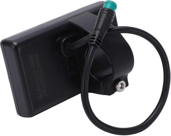 LCD-skjermmåler S866 Skjermmåler Kontrollpanel med Vanntett Plugg Elektrisk Sykkel LCD-skjerm