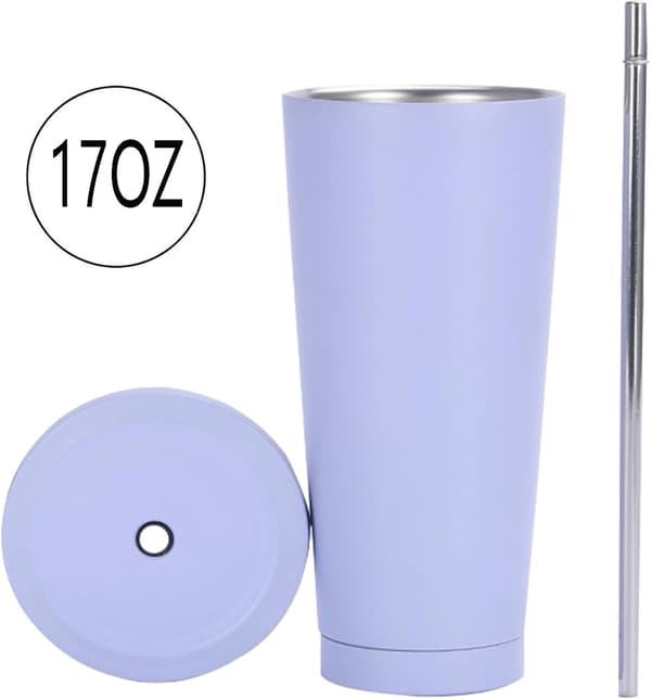 Reisekrus i rustfritt stål, 500 ml/17 oz termokrus i rustfritt stål