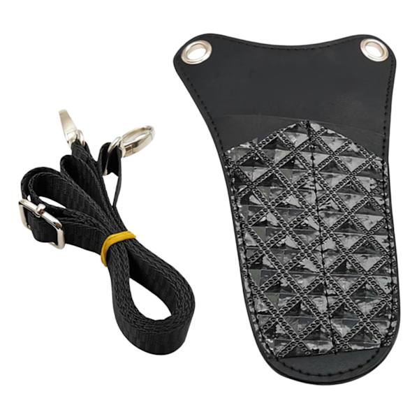 1/2/3/5 saks taske PU-læder med justerbar skulderrem Black 1 Pc