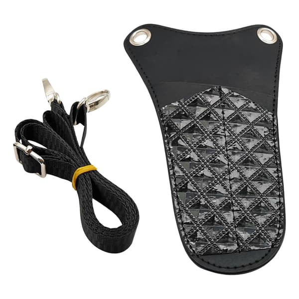 1/2 saksepose PU-læder med justerbar skulderrem Black 1 Pc
