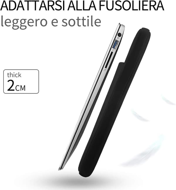 15,6 tommer laptop sleeve, ivencase bærbar pc-taske til notebook com