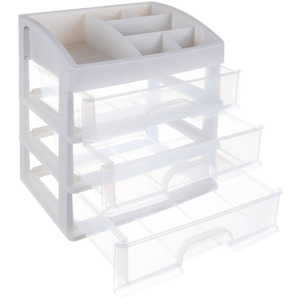 Makeup-holder med skuffer multicolor
