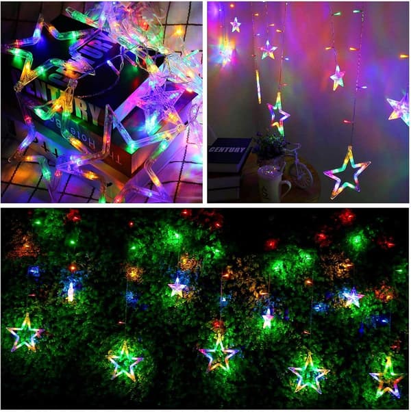LED-gardinlys, lysgardin, julegardinlys, jul