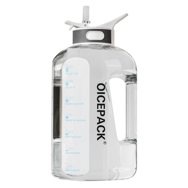 2500ml Utomhusvattenflaska Halm Sportflaskor Dricka