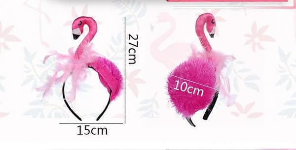 Hodeplagg for barn til Flamingo Hårbånd Bursdagsfest