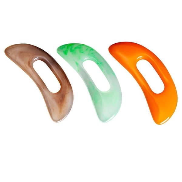 Large Body Sculpting Dränage Lymfatisk Massager Skrapande Gua Sha Massage Tool Green
