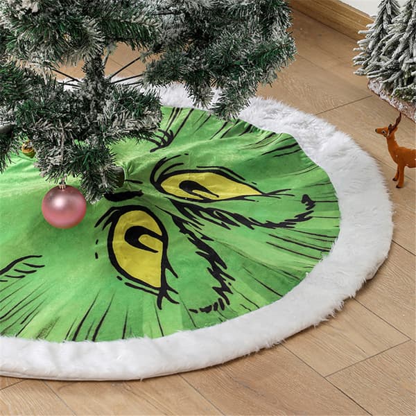 Juletræsskørt Grinch Lysende print Lys Boligindretning Jul