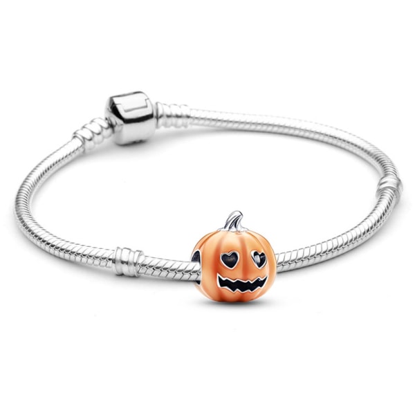Pandora silverpläterade armband pumpa Halloween smycken 18 Silver NG Bracelet