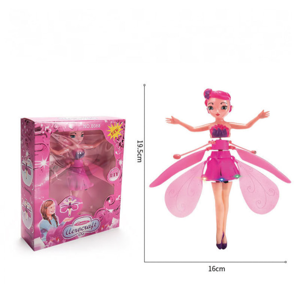 Magic Flying Fairy Princess Doll, Flying Fairy Doll Leksaker för flickor, Sky Dancers Flygande dockor Flygande leksaker