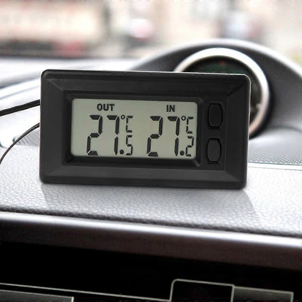 Bil digitalt termometer for bilhus kontorer verksteder med 1,5 m kabel
