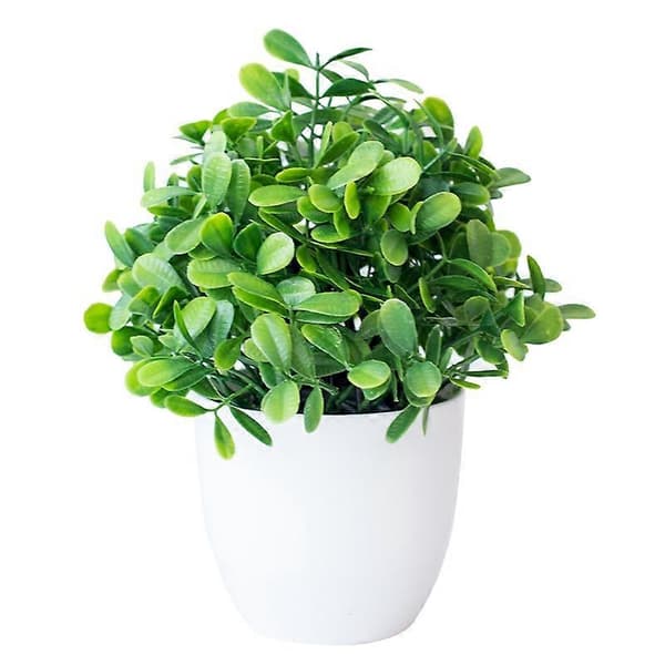 Kunstig grøn plante græs bonsai stue havemøbler skrivebordsindretning Qinhai