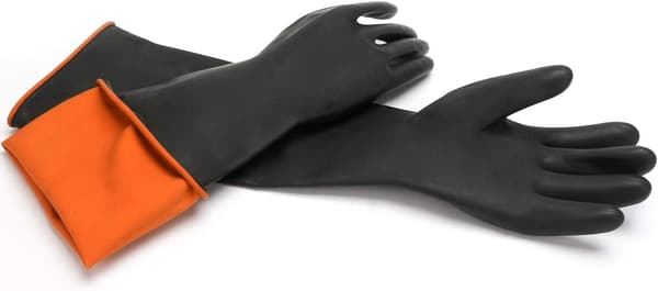 Gummi kemikalieresistente latexhandsker, industrielle sikkerhedshandsker