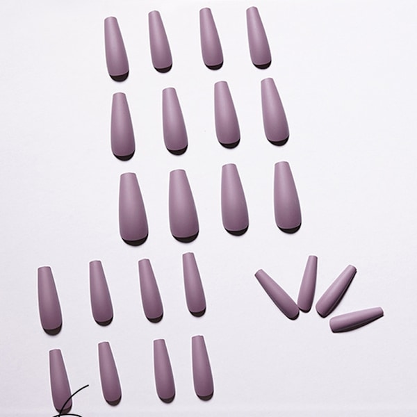 Ekstra lange PVC-negltupper Løsnegler Neglepinner Limfliker Negl style 1