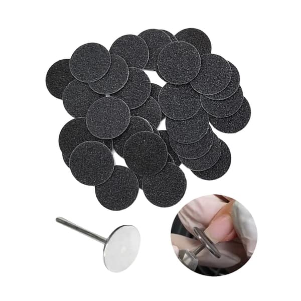 1/2/3/5 Erstatningsputer for elektrisk fotfil Effektiv og 15mm 150Grit 50 pcs 1 Pc