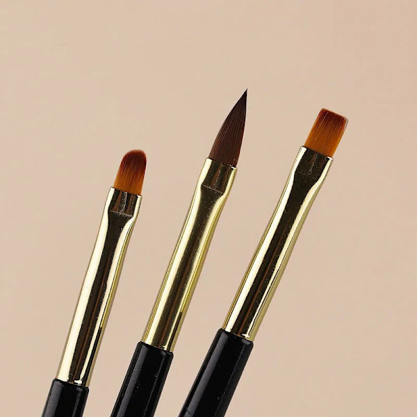 3 st Nagel Eyeliner borste Set
