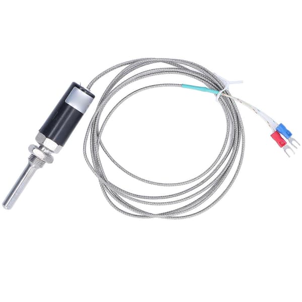 K-type termoelement jordafskærmet ledningstemperaturfølerprobe 0-800 50mm WRNT-01