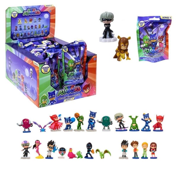 6-Pack PJ Masks Pyjamashjältarna Figurer Blind Bag Series 5 multicolor