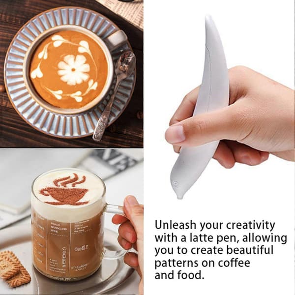 Kaffe Kunst Krydderi Pen til Latte Art Nem at Bruge Elektrisk Kaffe Udskæring Pen Kaffe Stencils til Kaffe Kanel Pulver