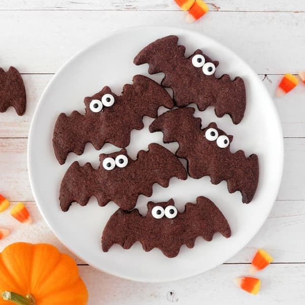 Halloween Kageudstikker - 3 dele flagermusform i rustfrit stål