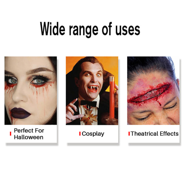 Halloween Makeup Blod Ansikte Kroppsfärg Sår Ärr Blåmärken Va