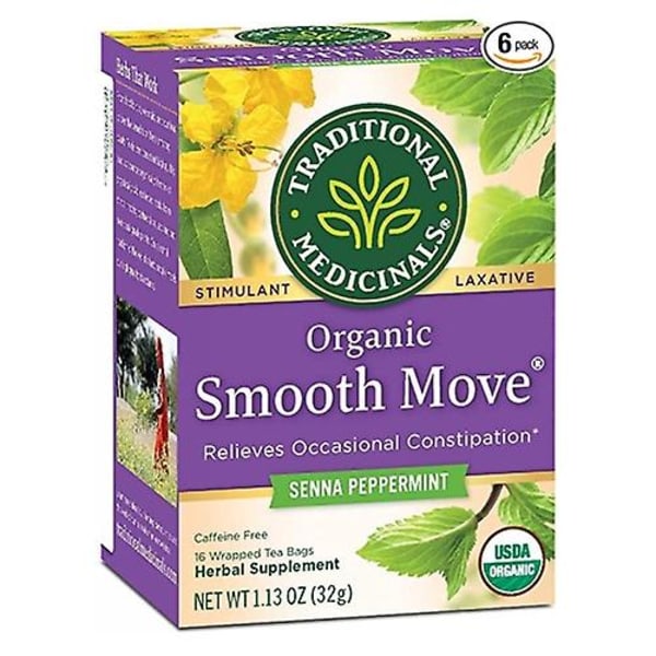 Traditional Medicinals Organic Smooth Move Tea, Peppermint 16 påsar (förpackning med 1) null none