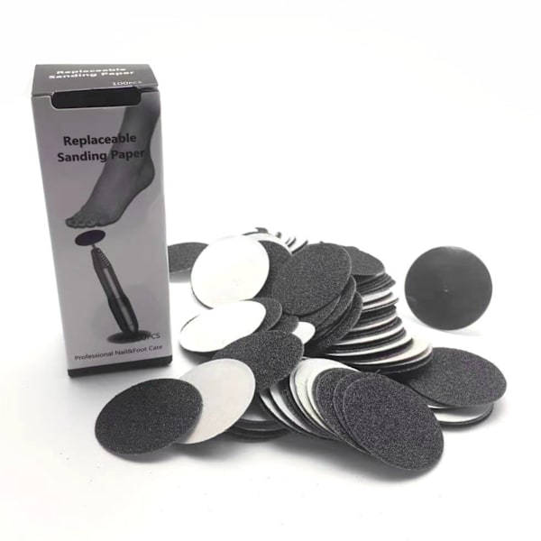 1/2/3/5 Sähköisen jalkaraspin vaihtotyynyt tehokas ja 15mm 240Grit 100 pcs 1 Pc